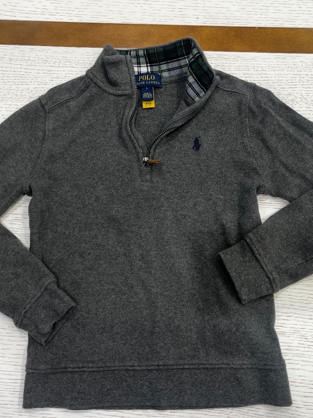 Polo Ralph Lauren Gray Quarter Zip – Size 6